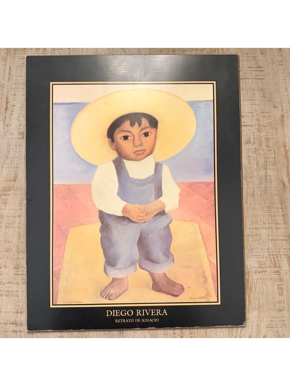 Diego Rivera Retrato de Ignacio 1927 Art Print Reproduction Wall Plaque 15x20